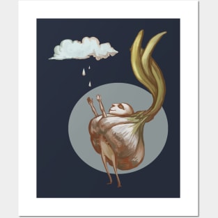 Onion and rain Posters and Art